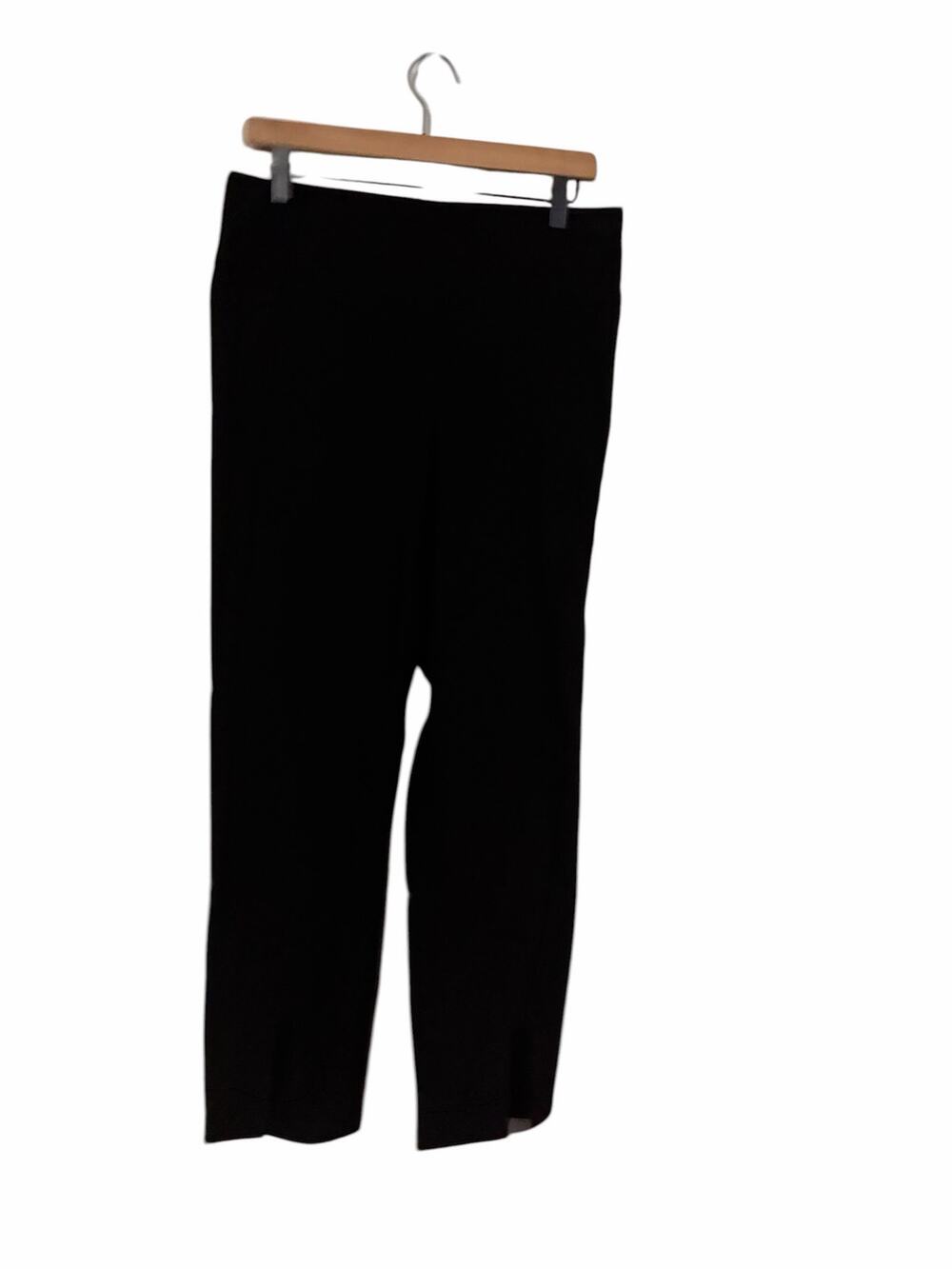 Athleta Womens Wander Slim Straight High Rise Crop Black Pants Size 12
